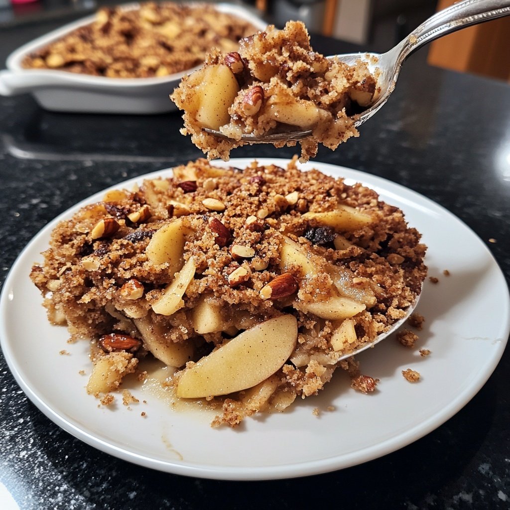 Weihnachtscrumble Dessert