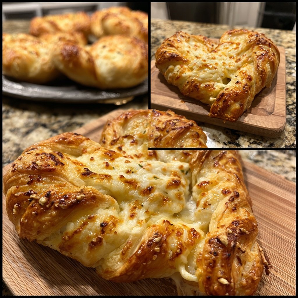 Blätterteig-Herzen mit Käse