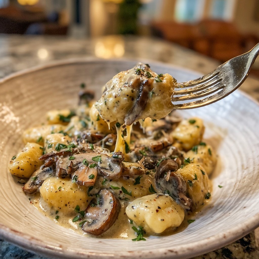 Gnocchi mit Pilzrahm