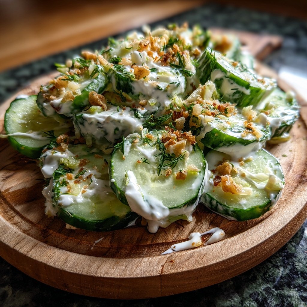 Gurkensalat Mit Joghurt Zum Grillen