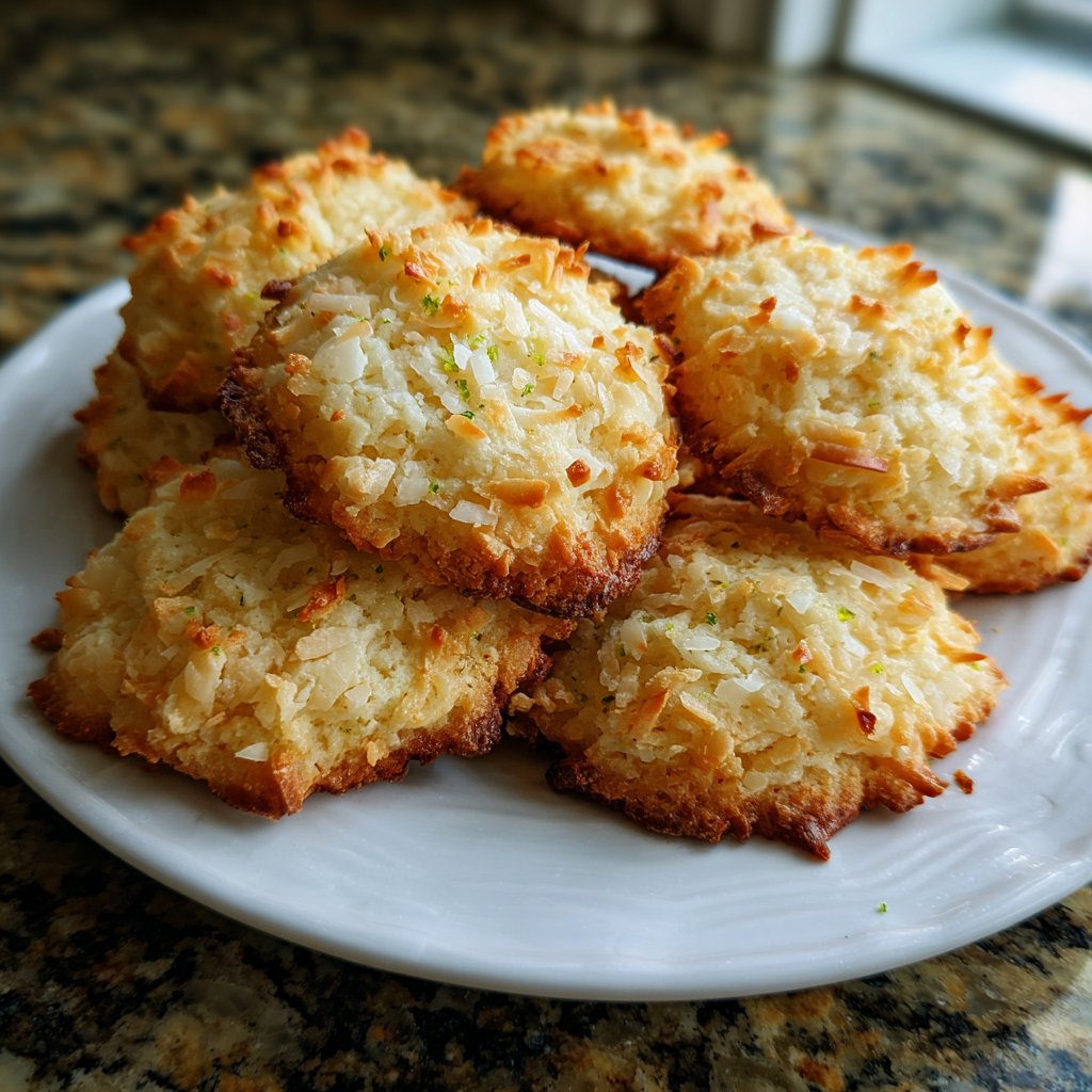Cookies mit Kokos und Limette
