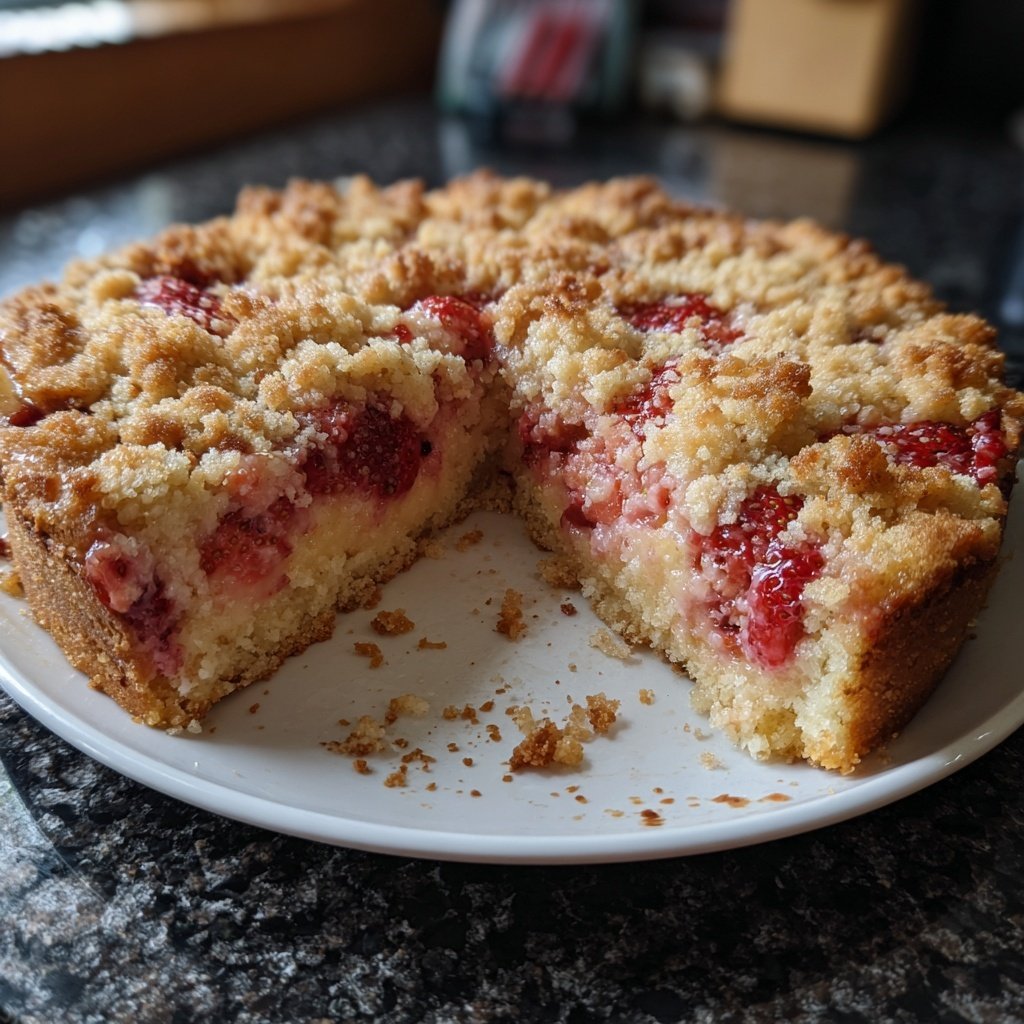 Erdbeer Blechkuchen Mit Streuseln