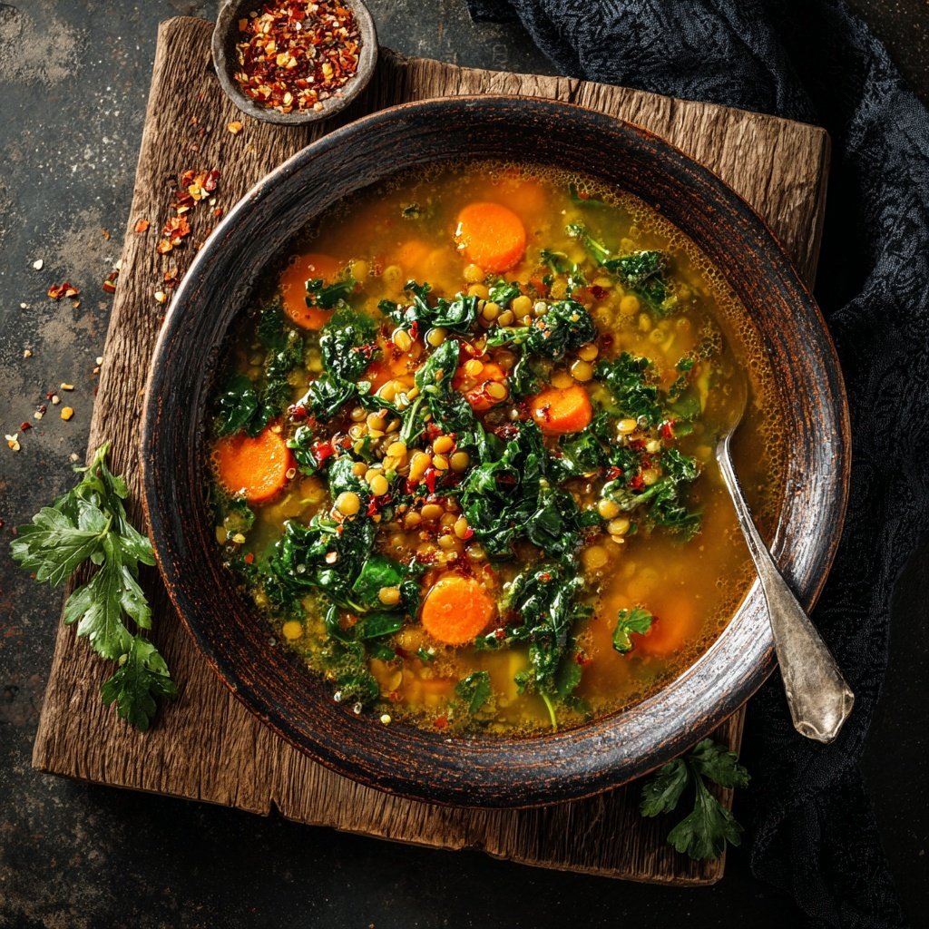 Kalorienarme Linsen Suppe Mit Gemüse