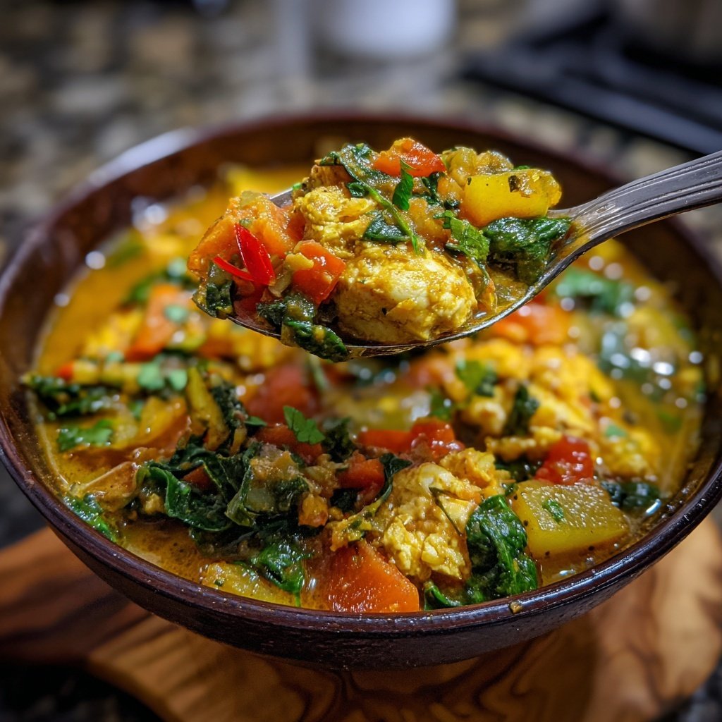 Kalorienarmes Putencurry Mit Gemüse