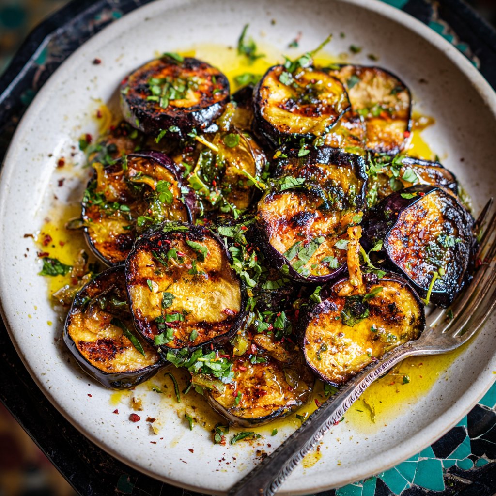 Auberginen mediterran leicht