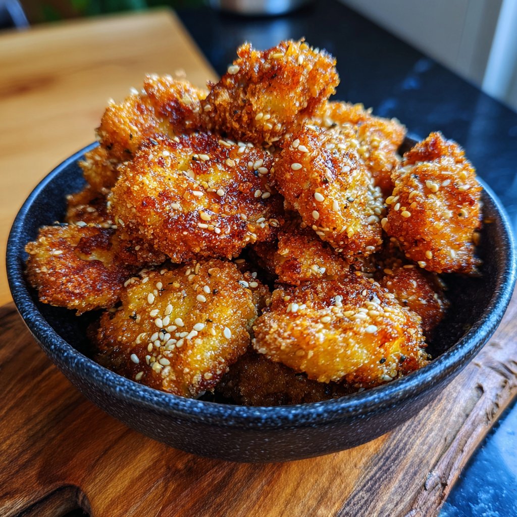 Blumenkohl paniert mit Sesam