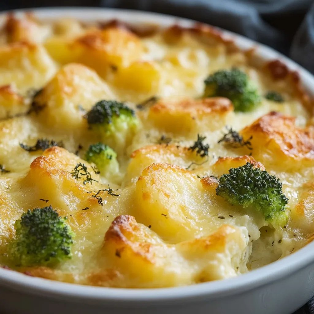 Kartoffelgratin mit Romanesco
