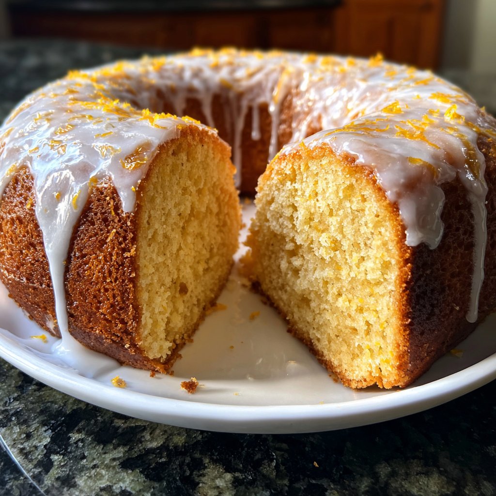 Zitronenkuchen mit Orangen-Zitronen-Mix