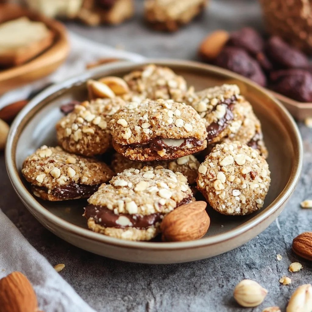Haselnuss-Nougat-Plätzchen