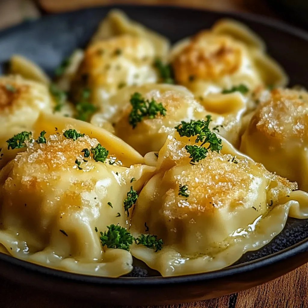 Käse-Sahne-Maultaschen