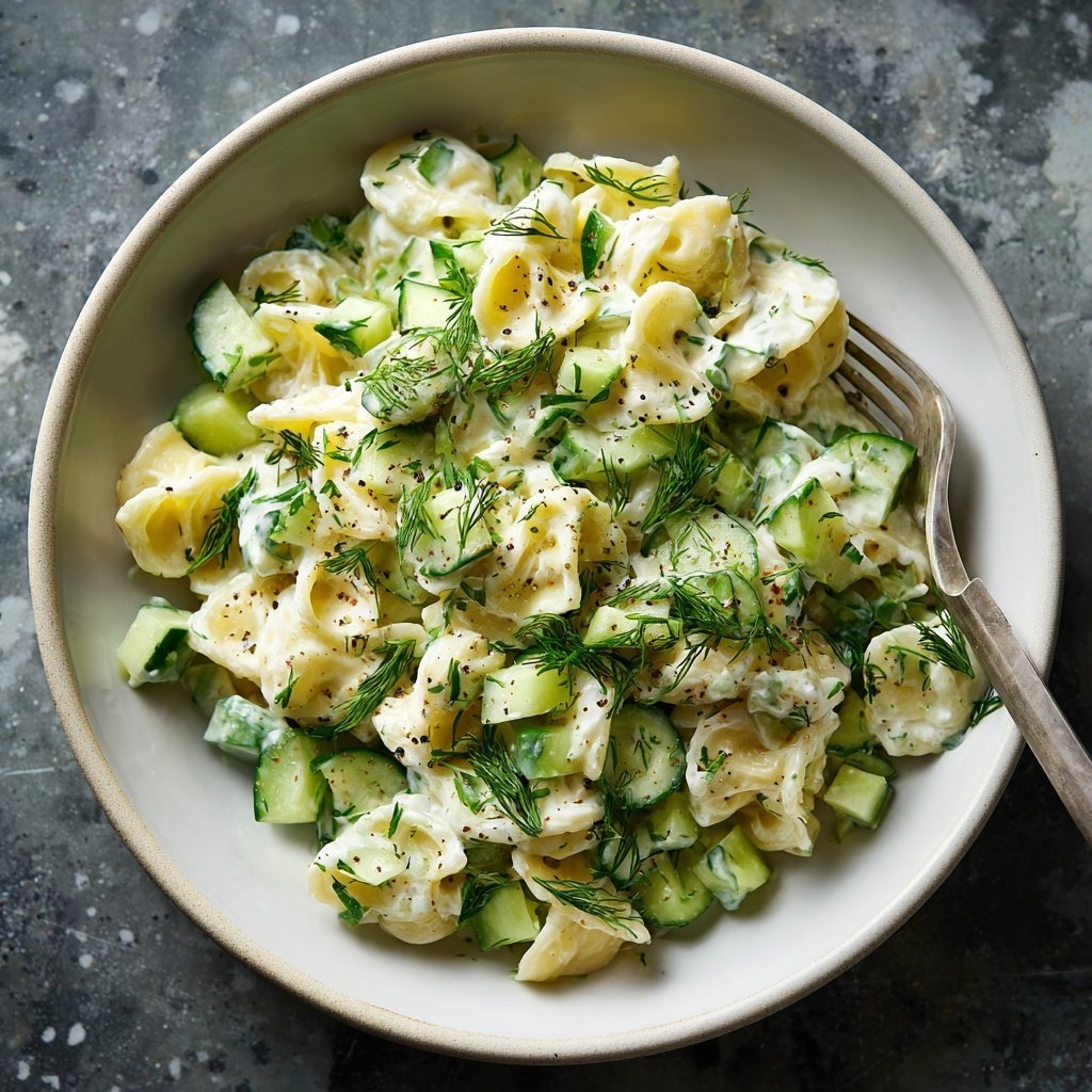Nudelsalat Mit Gurke Und Dill