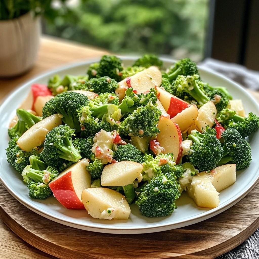 Brokkoli-Salat mit Apfel – Frisch und fruchtig
