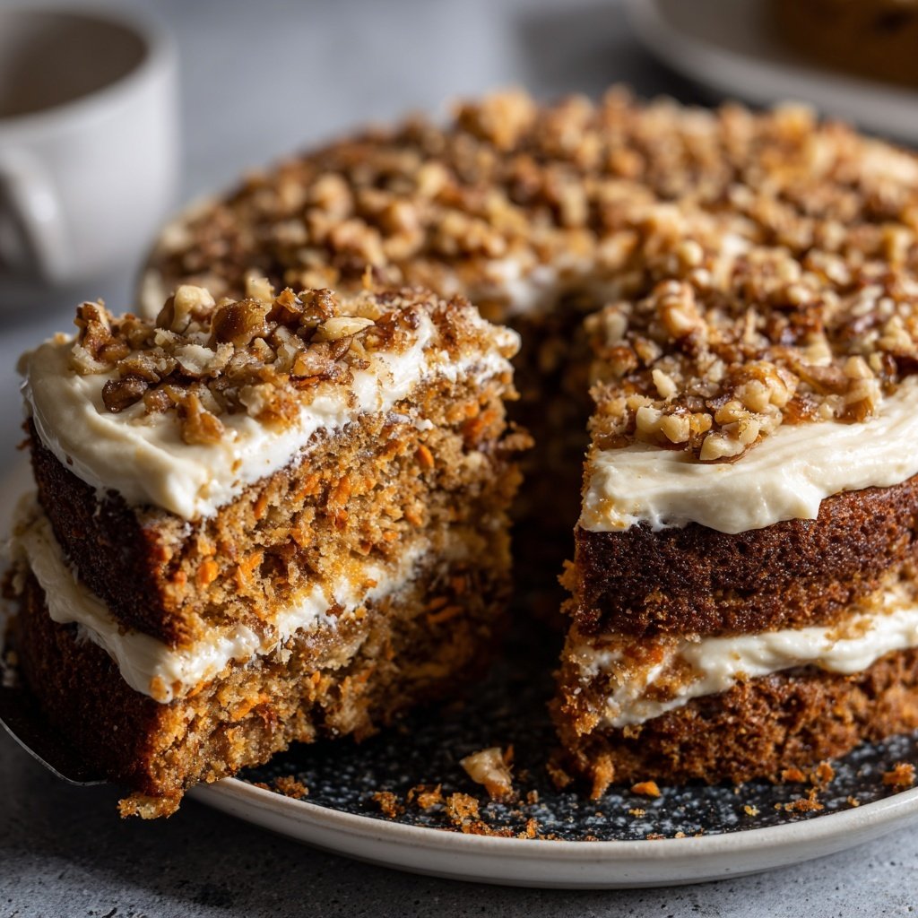 Karottenkuchen Mit Nüssen