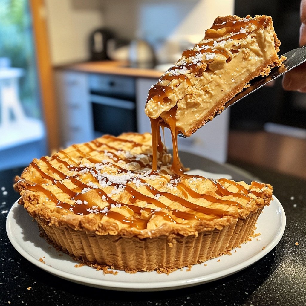 Salzkaramell-Käsekuchen – Cremiger Genuss trifft auf salzige Süße