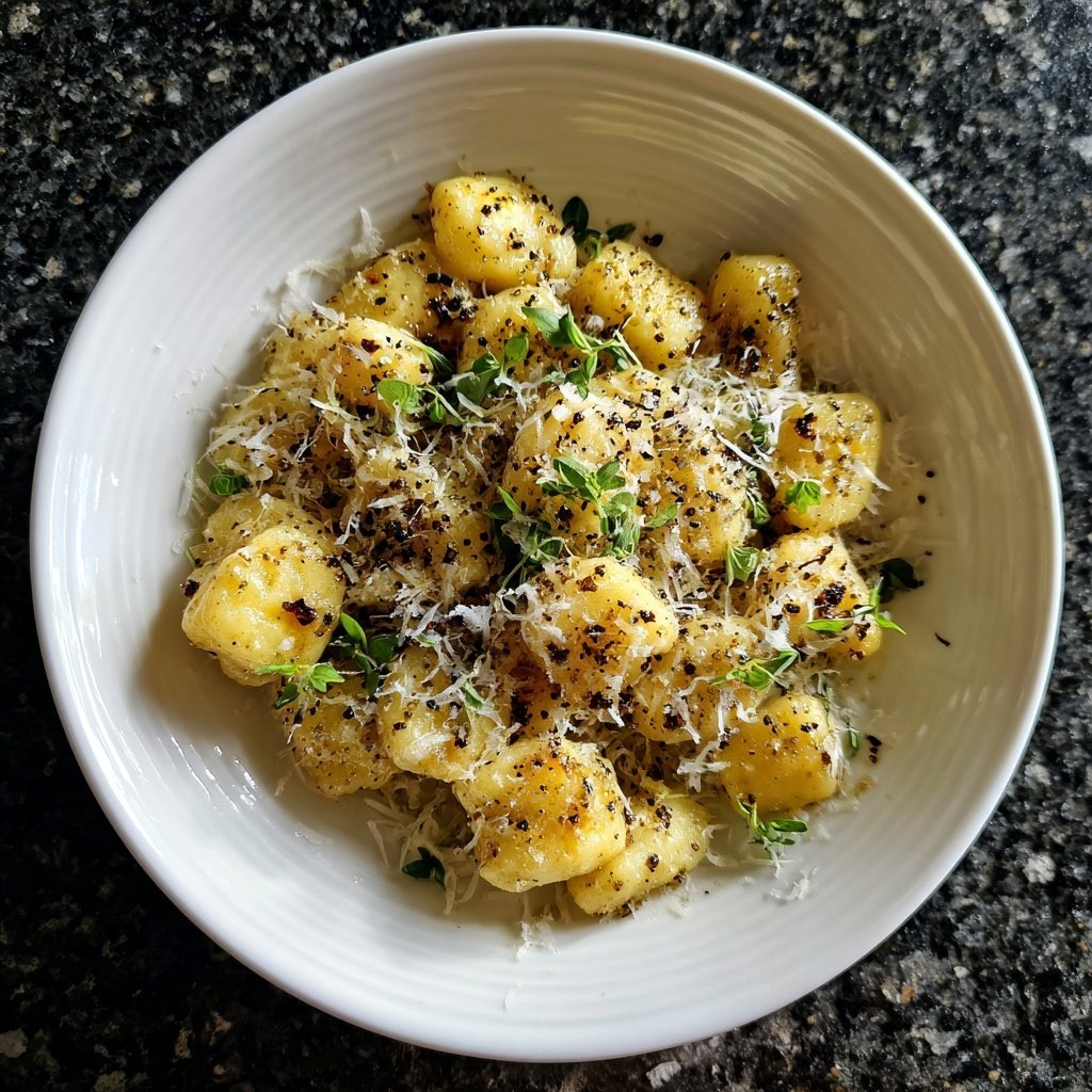 Gnocchi mit Trüffelöl und Parmesan