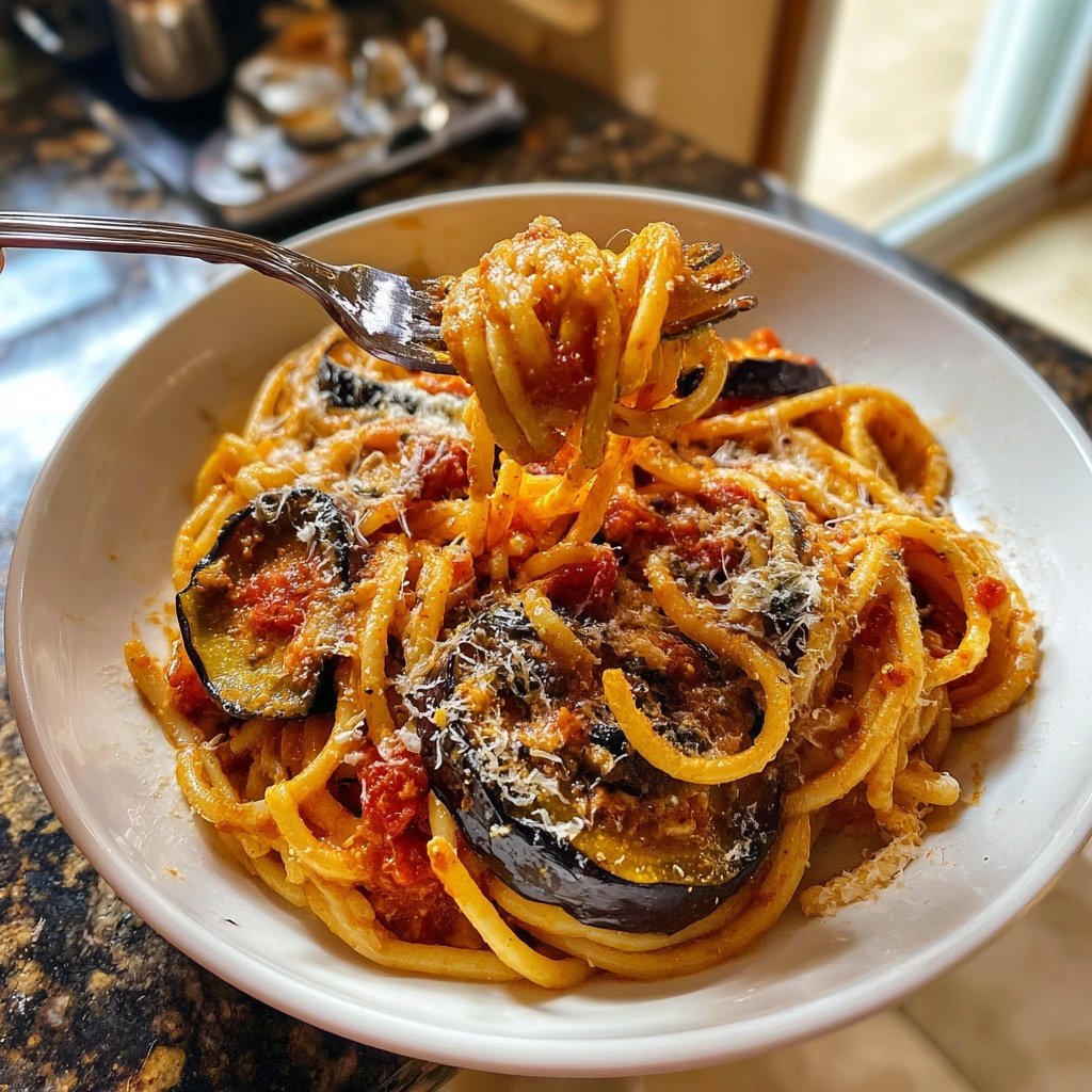 Internationale Küche Italienische Pasta alla Norma