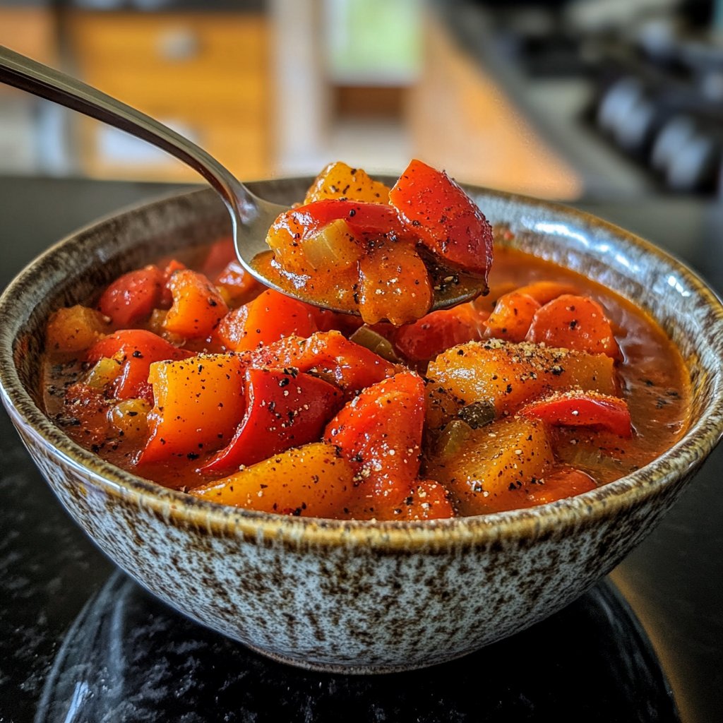 Tomatensuppe mit Paprika