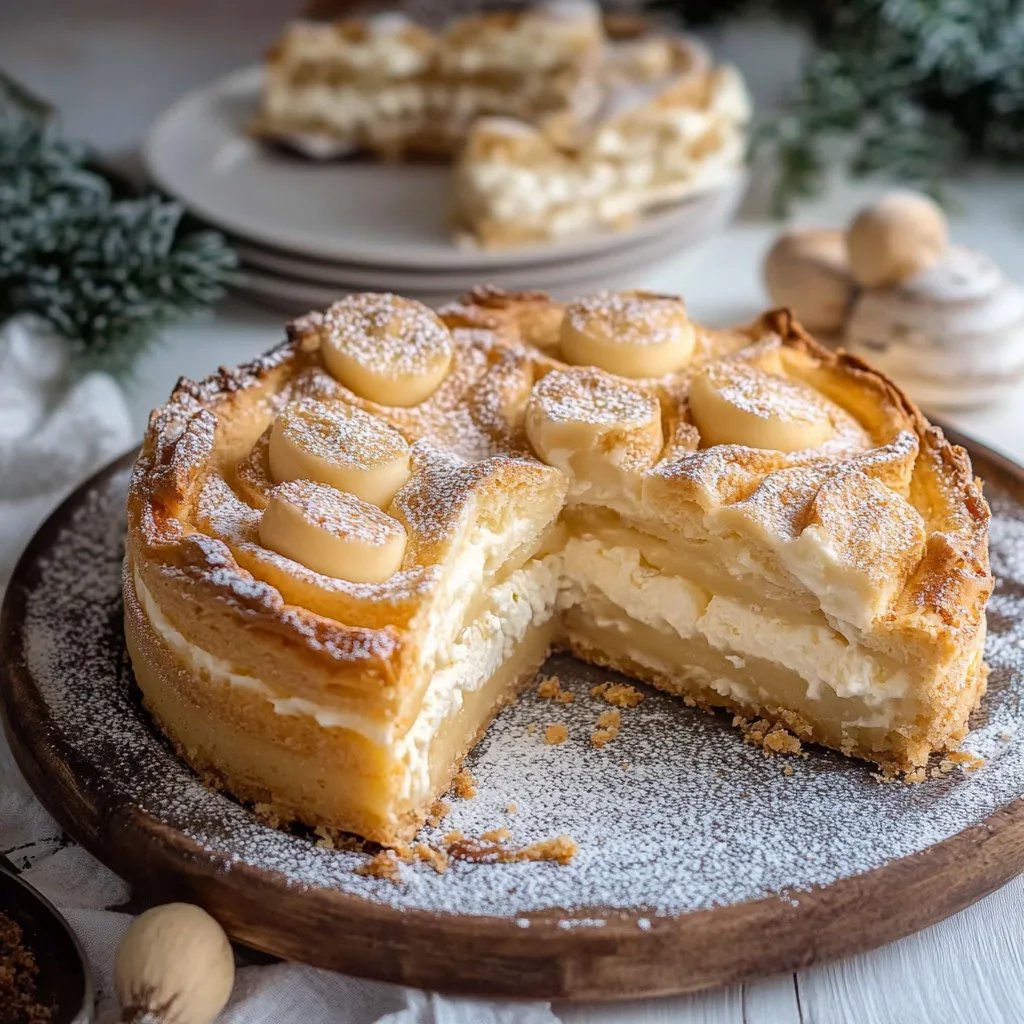 Vanillekipferl Käsekuchen