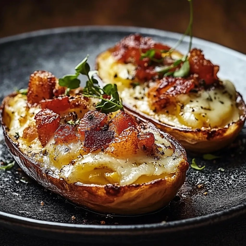 Klassische gefüllte Ofenkartoffel