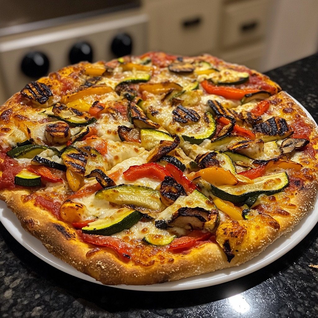 Pizza mit Grillgemüse