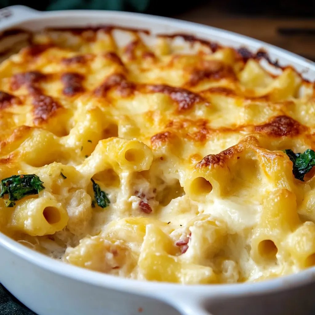 Nudel-Schinken-Gratin