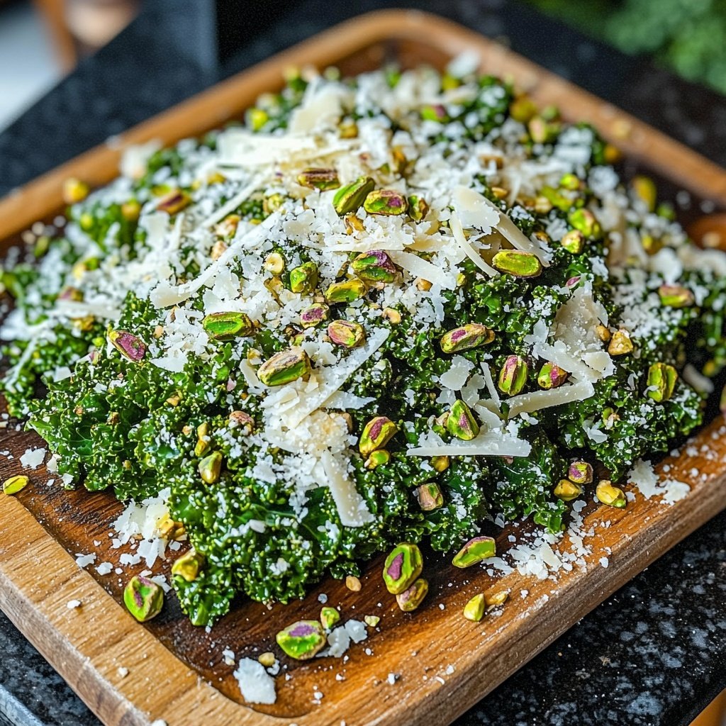 Parmesan-Pistazien-Kale-Salat