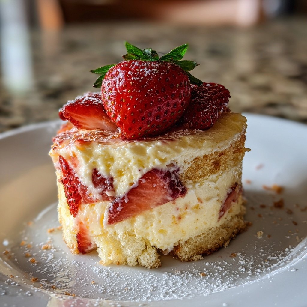 Erdbeer Vanille Schichtdessert